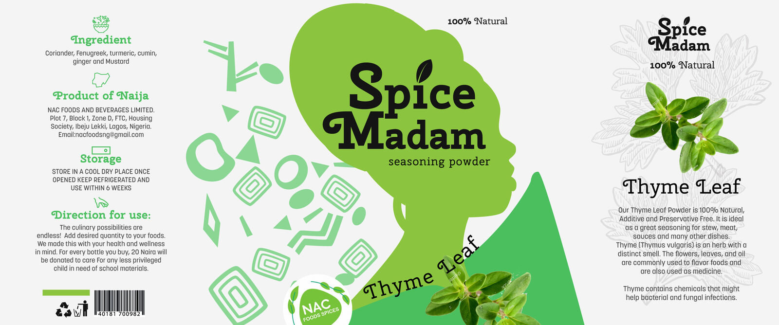 Spice Madam product range