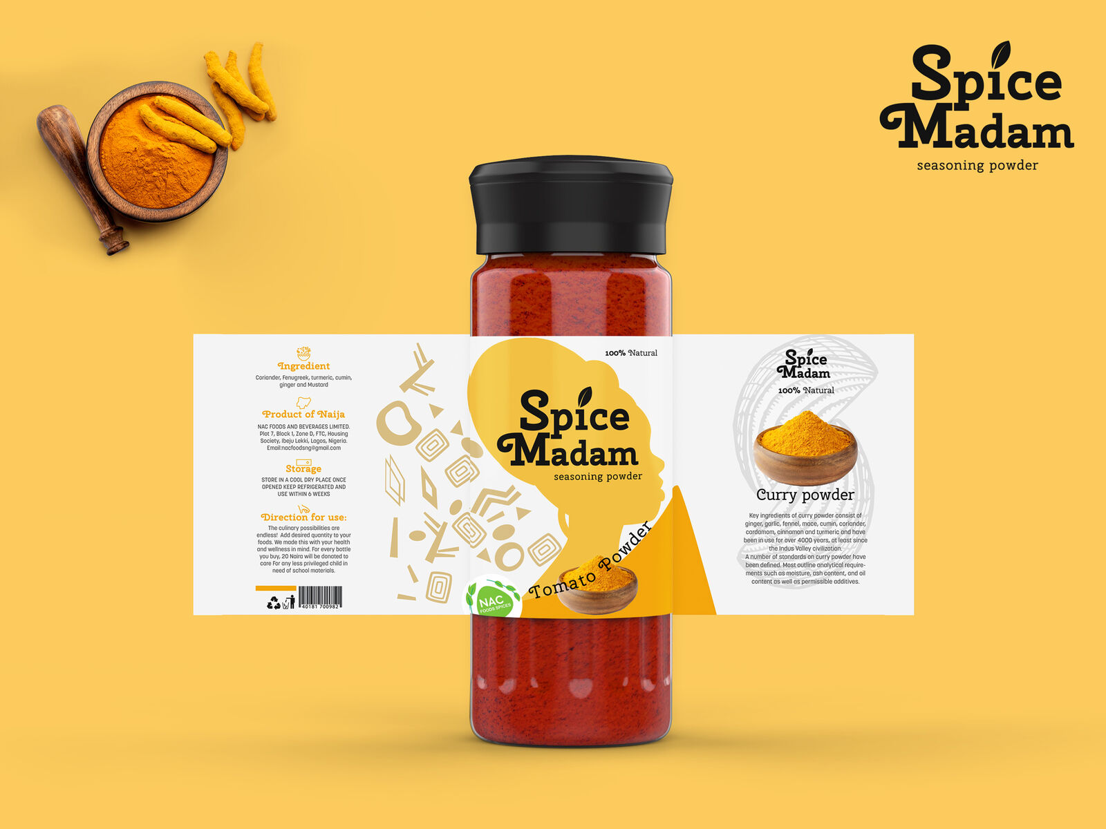 Spice Madam spice spread design